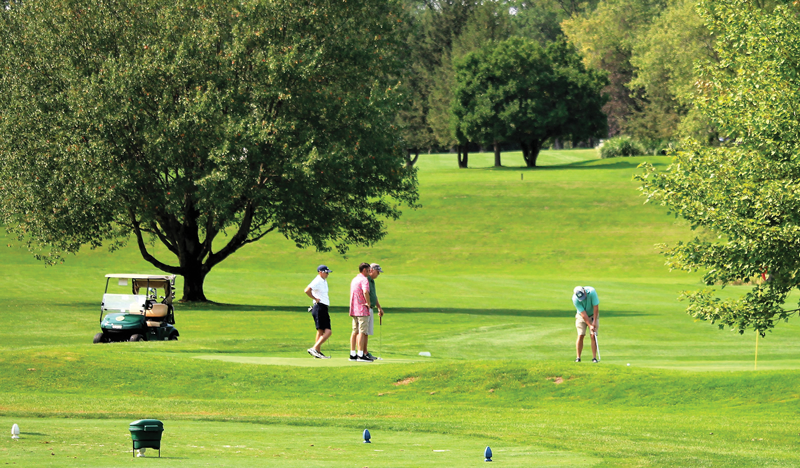 Golfing