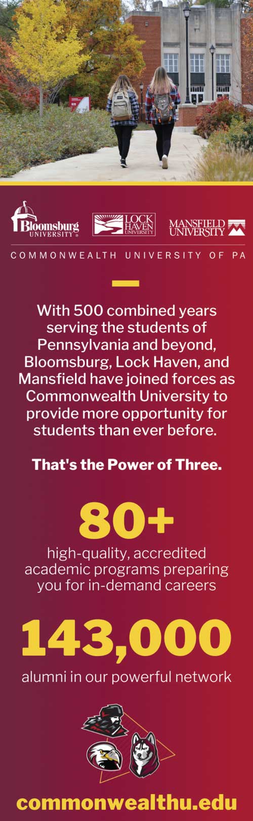 Commonwealth University of PA <center>Commonwealth University of PA | <b><a href="https://commonwealthu.edu" target="_blank" rel="noopener noreferrer">CLICK HERE to view the website</a></b></center>