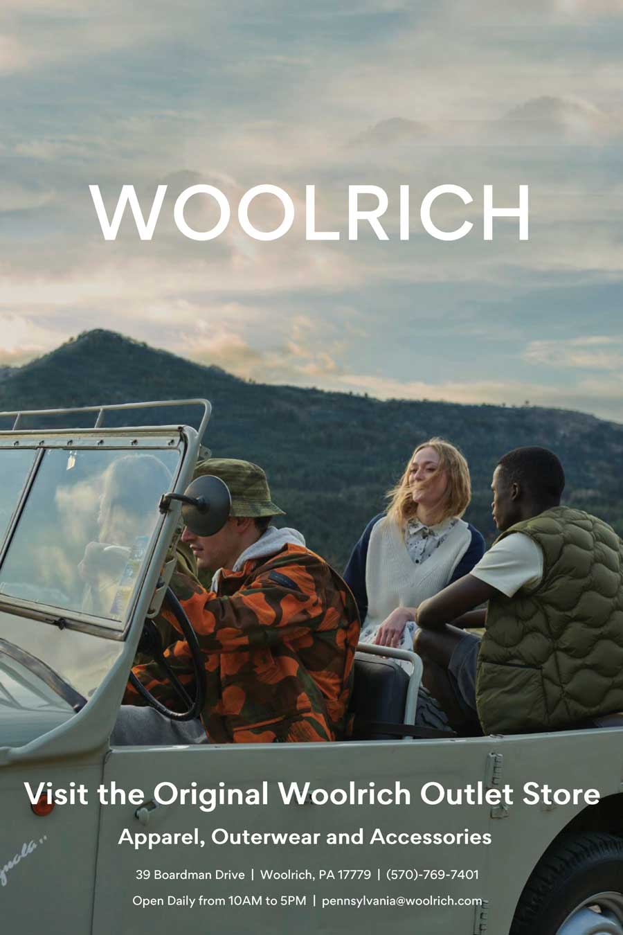 Woolrich <center>Woolrich | <b><a href="https://www.woolrich.com/us/en/" target="_blank" rel="noopener noreferrer">CLICK HERE to view the website</a></b></center>