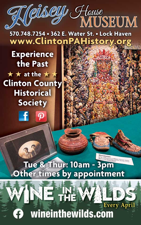 Heisey House Museum • Wine in the Wilds <center>Heisey House Museum | <b><a href="https://www.clintonpahistory.org/" target="_blank" rel="noopener noreferrer">CLICK HERE to view the website</a></b> <br /> Wine in the Wilds | <b><a href="https://www.wineinthewilds.com/" target="_blank" rel="noopener noreferrer">CLICK HERE to view the website</a></b></center>